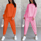 💕Conjunto de sudadera de manga larga con bajo irregular y pantalones para mujer Martina Soler