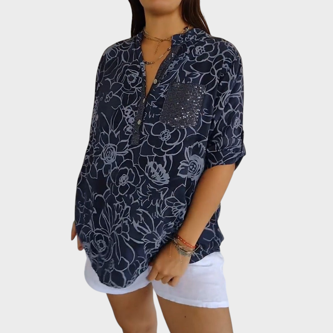 Bernarda - Bluza s modernim uzorkom Karolina Prague