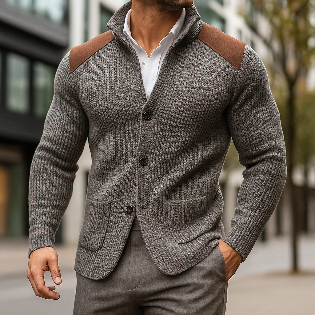 Zaymar | Elegantní pletená bunda s nárameníkem Karolina Prague
