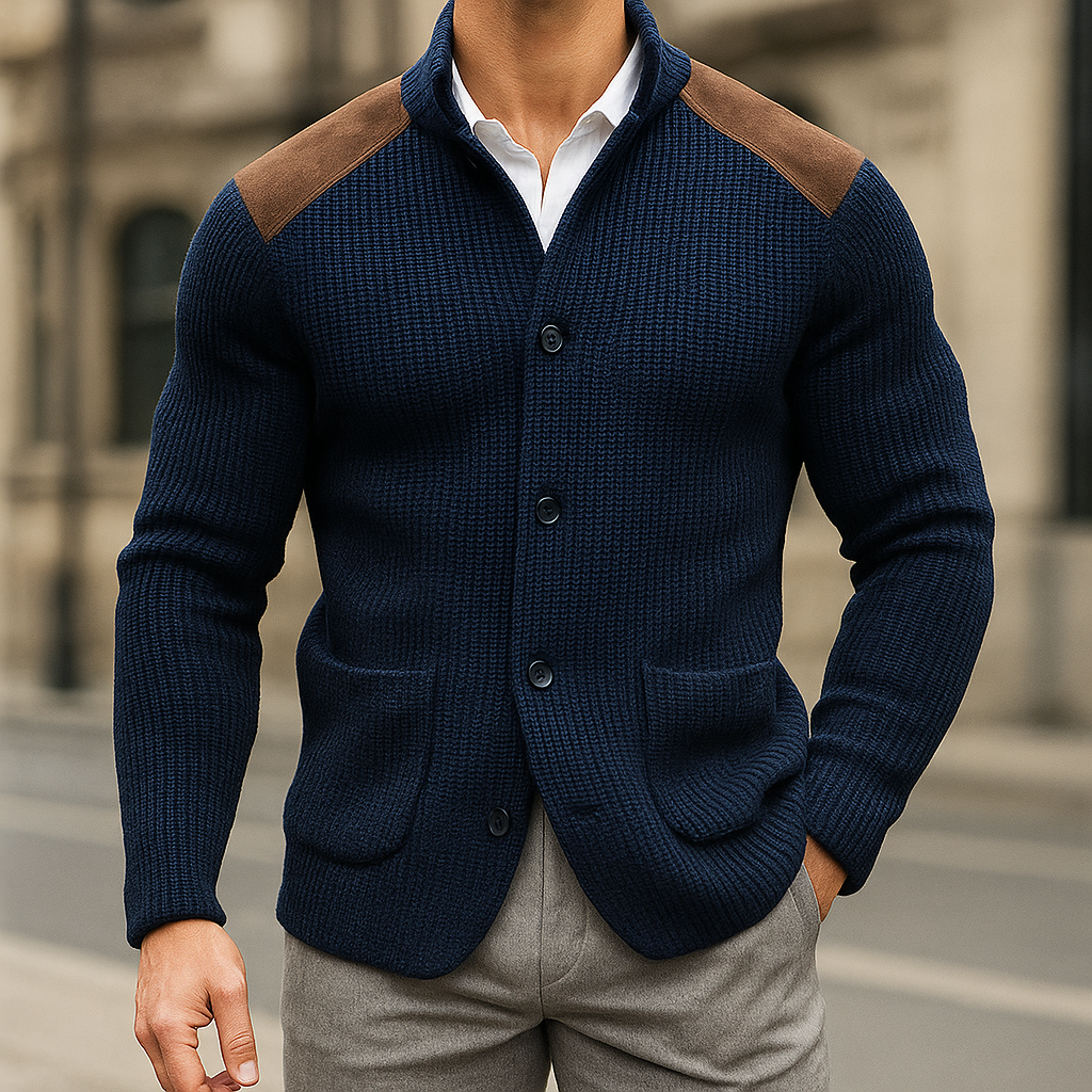 Zaymar | Elegantní pletená bunda s nárameníkem Karolina Prague