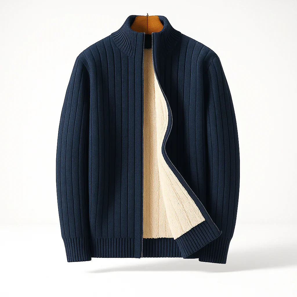 Mathew | Premium Winter-Strickjacke mit Reißverschluss Karolina Prague
