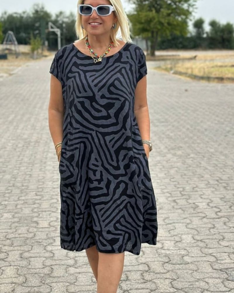 Avanille - Lagana ljetna haljina s okruglim izrezom Karolina Prague