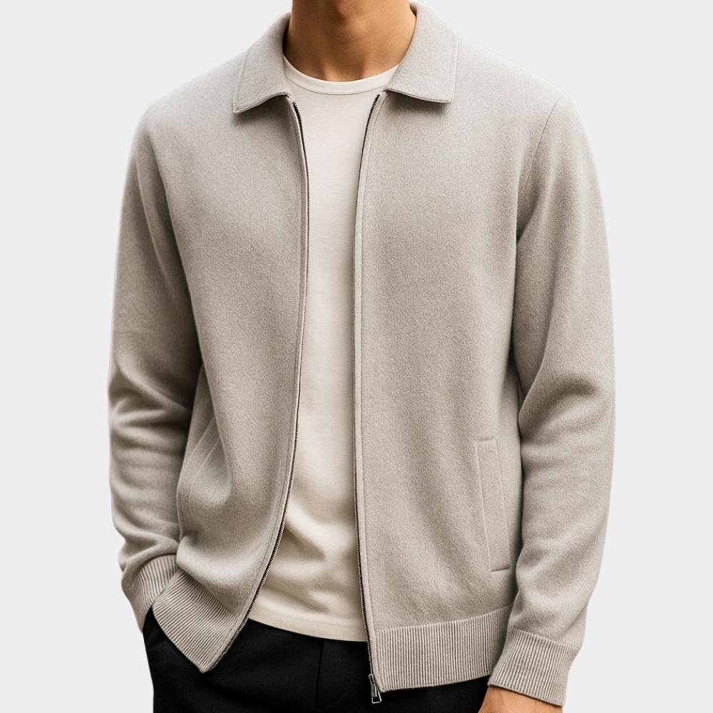 Rafelio | Zeitloser Reißverschluss Cardigan Karolina Prague