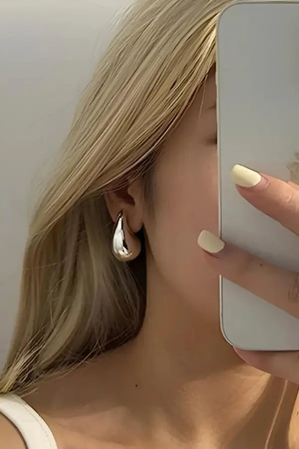 Olivia - Minimalistické Náušnice Kapka Deště Karolina Prague