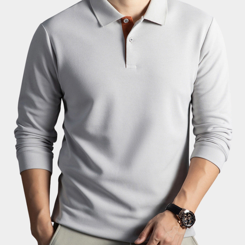 Leon | Premium-Polohemd mit langen Ärmeln Karolina Prague