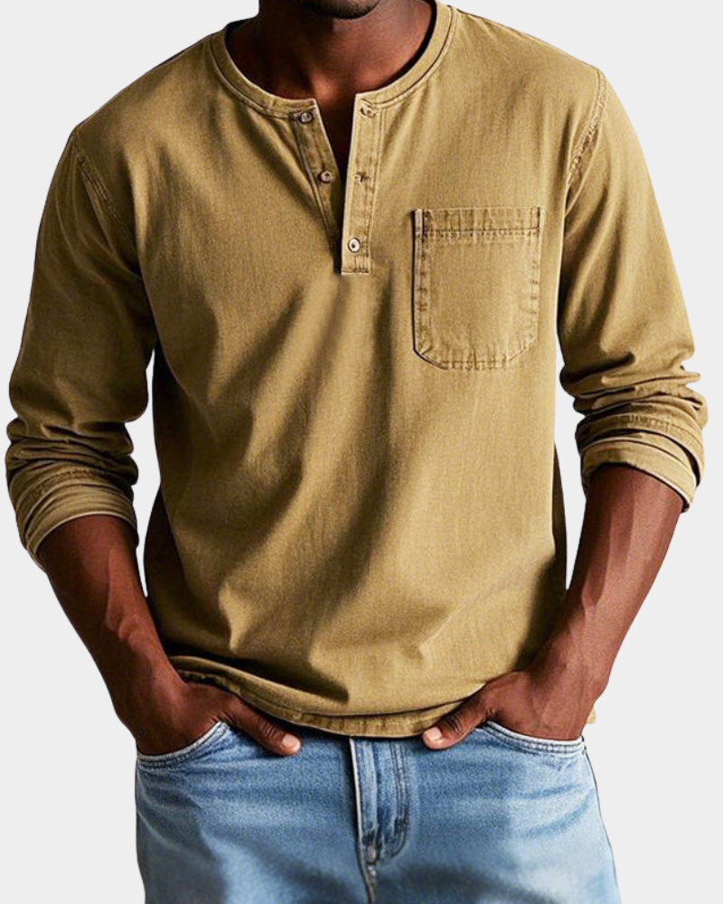 Theodore | Klassisches Vintage-Langarmhemd Karolina Prague
