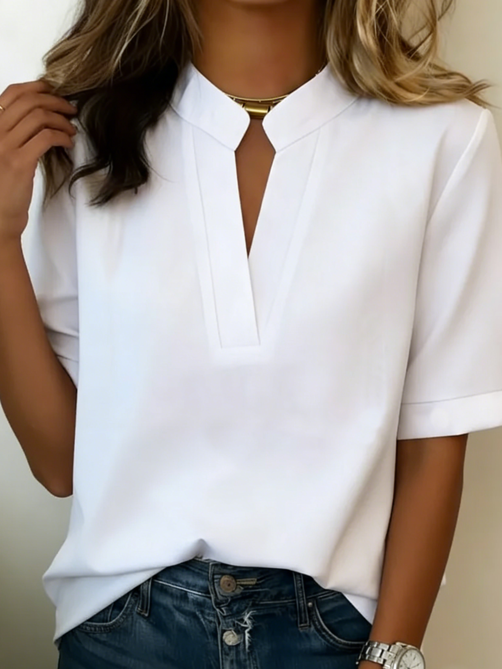 Elisa — Elegantní halenka s rafinovaným límcem Karolina Prague