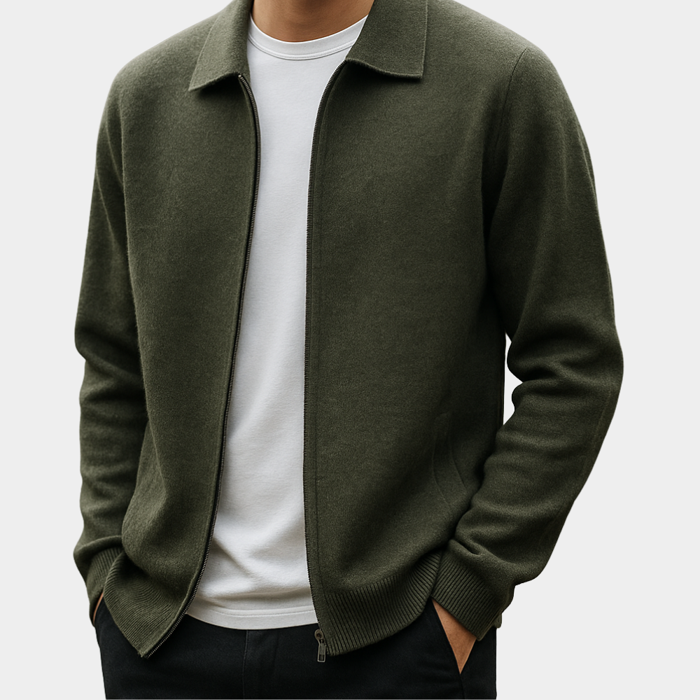 Rafelio | Zeitloser Reißverschluss Cardigan Karolina Prague
