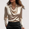 Charlotte – Elegantna Satenska Bluza s V-Izrezom Karolina Prague