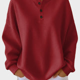 Anne - Henley majica od waffle pletiva Karolina Prague