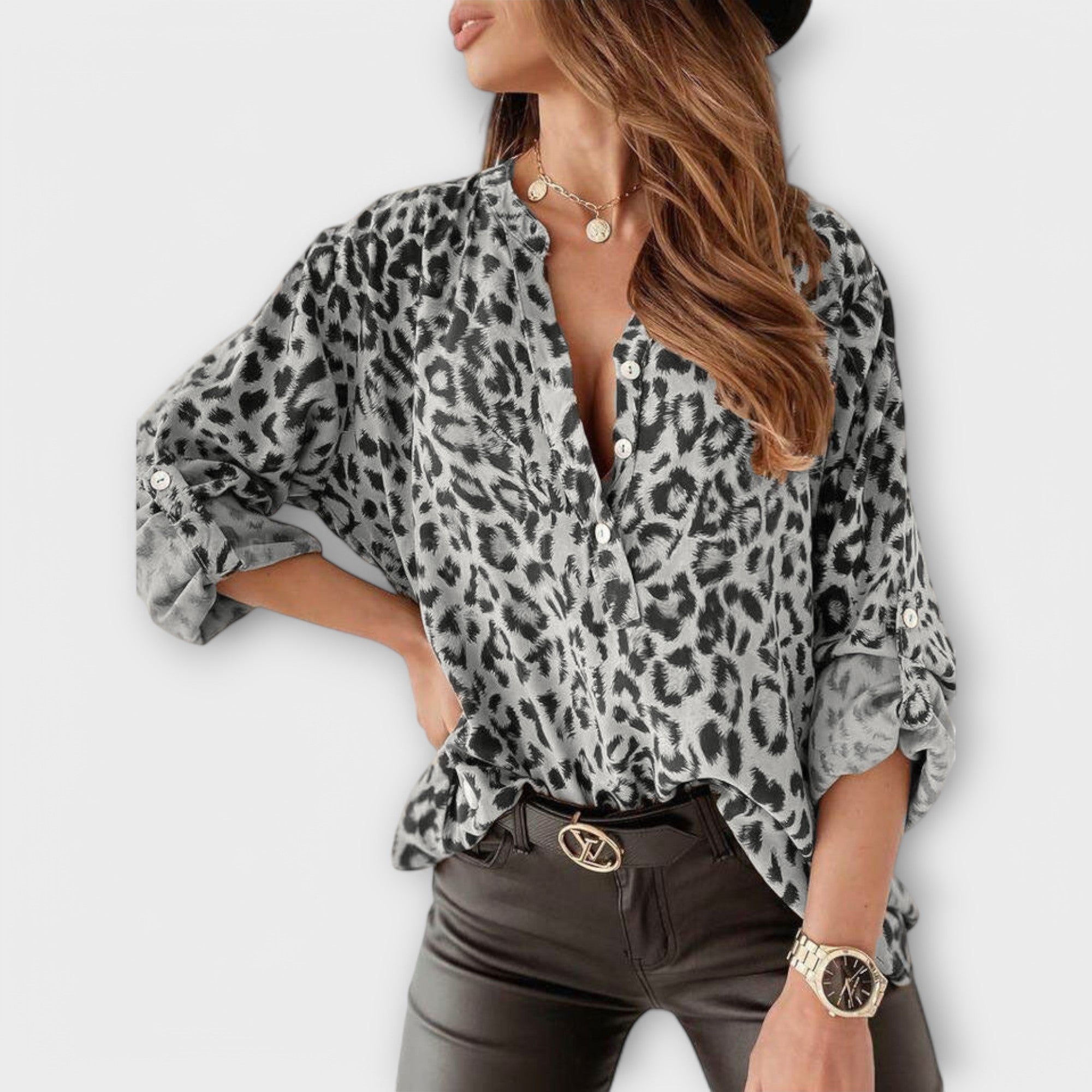 Biserka - Moderna Blusa Leoparda Karolina Prague