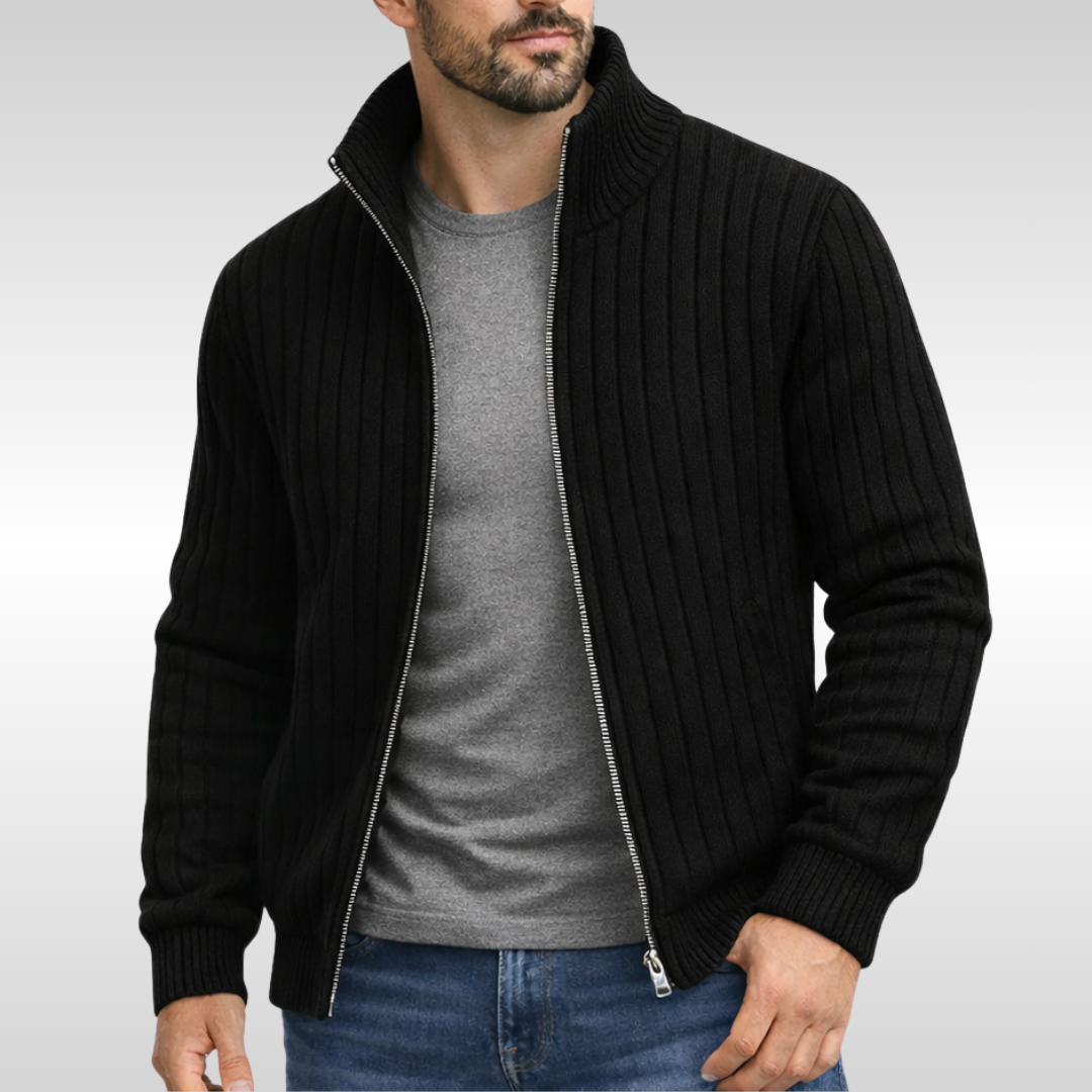 Larry | Premium-Strickjacke mit Rippmuster Karolina Prague