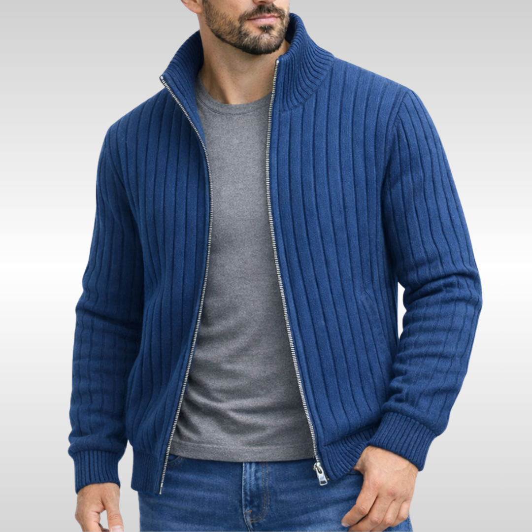 Larry | Premium-Strickjacke mit Rippmuster Karolina Prague