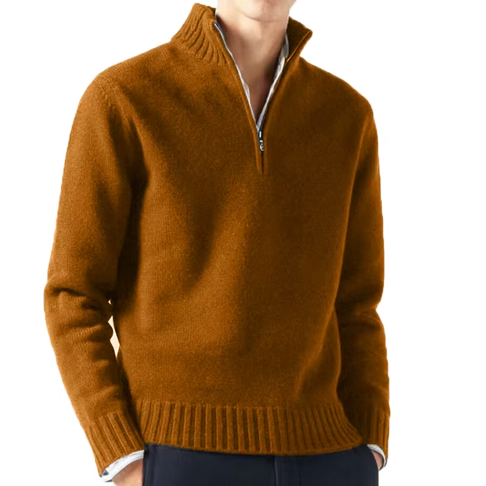 Lucio | Elegantní pulovr na half-zip Karolina Prague