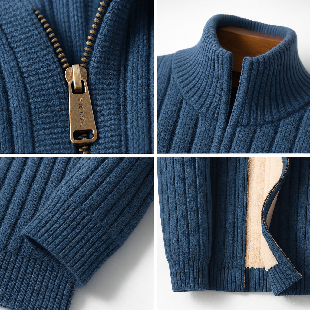 Larry | Premium-Strickjacke mit Rippmuster Karolina Prague