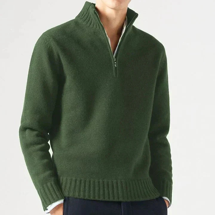 Lucio | Elegantní pulovr na half-zip Karolina Prague