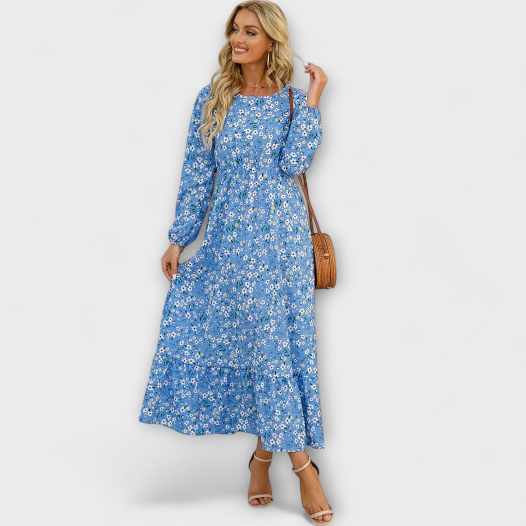 Barka - Ženska boho maxi haljina elegantnog stila Karolina Prague