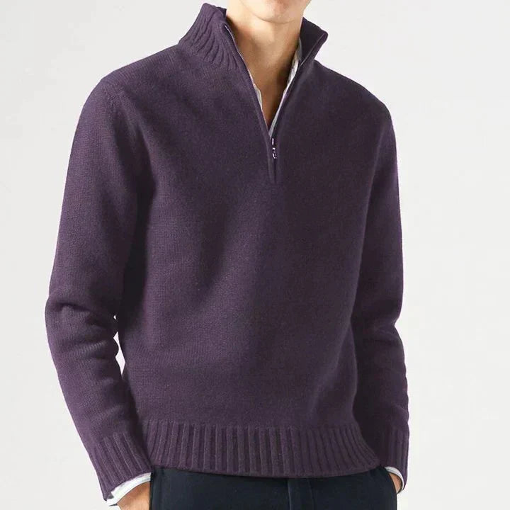 Lucio | Elegantní pulovr na half-zip Karolina Prague