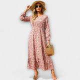 Barka - Ženska boho maxi haljina elegantnog stila Karolina Prague