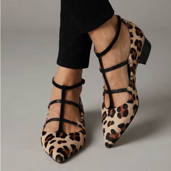 Sonja - Elegantne cipele s leopard uzorkom Karolina Prague