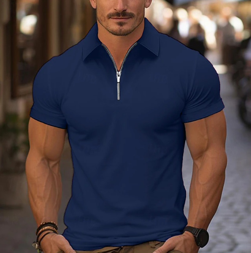 Rammy | Shirt mit Viertel-Reißverschluss und Kragen Karolina Prague