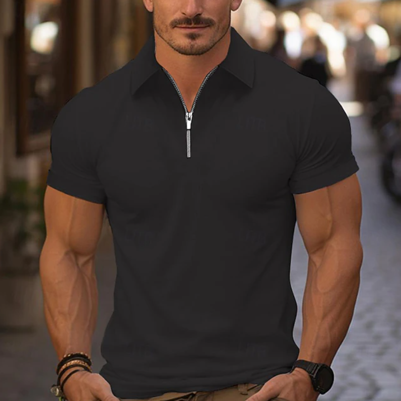 Rammy | Shirt mit Viertel-Reißverschluss und Kragen Karolina Prague