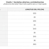 Giselle │ Sandalias abiertas y antideslizantes Martina Soler