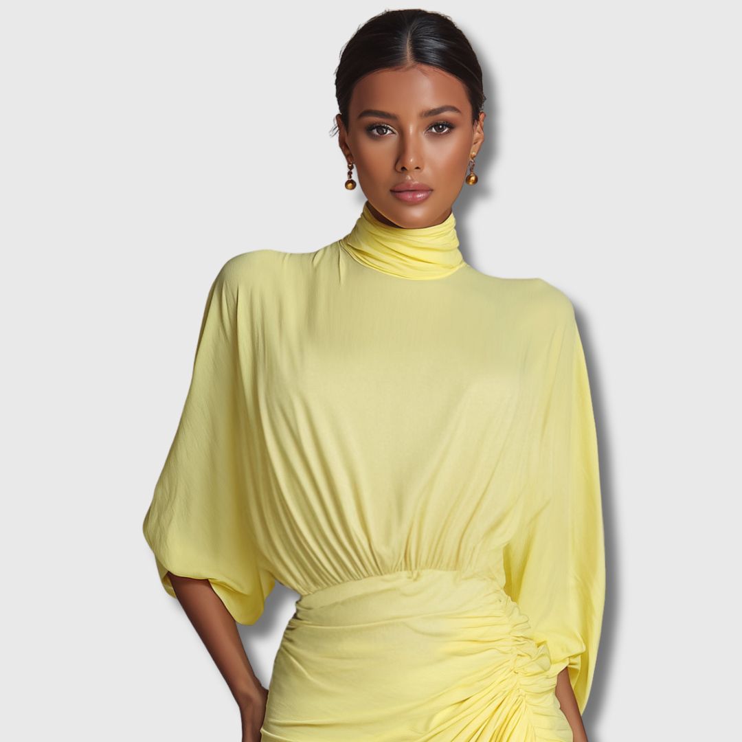 Diana – Elegantna maxi haljina u žutoj boji Karolina Prague