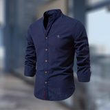 Marcky | Stehkragen Slim-Fit-Hemd Karolina Prague