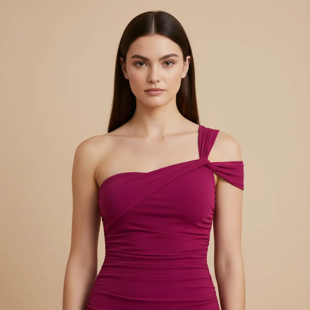 Drahomíra – Elegantní šaty v syté fuchsiové Karolina Prague