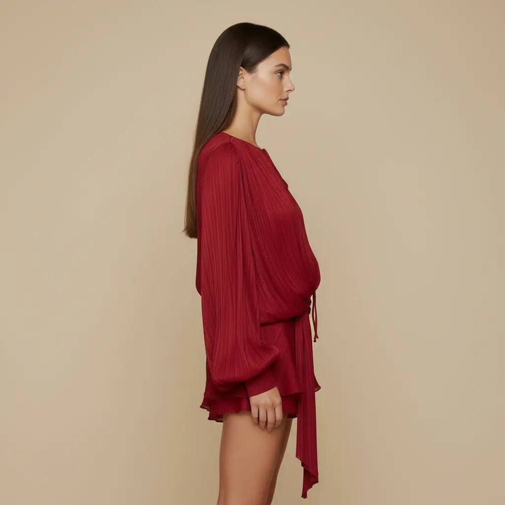 Monika – Elegantní červené mini šaty Karolina Prague