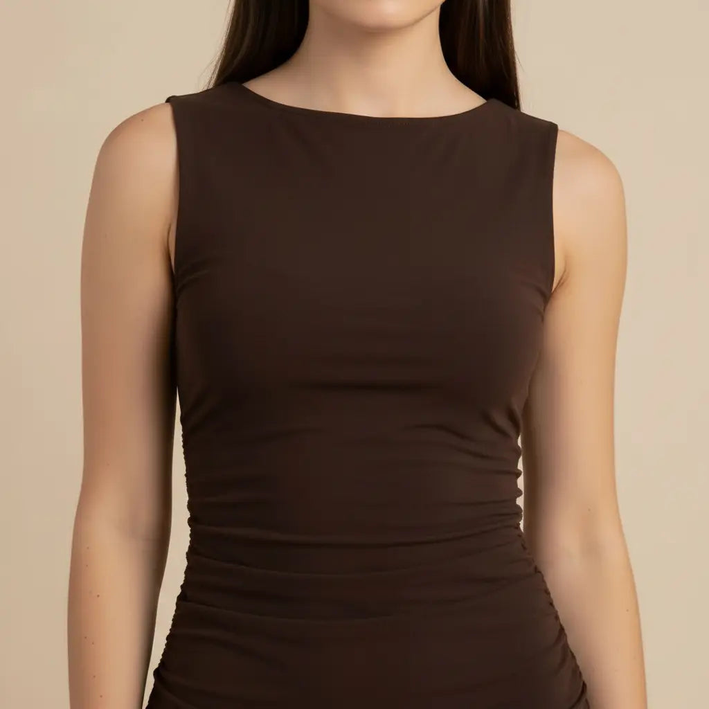 Ladislava – Elegantní černé mini šaty s volánem Karolina Prague