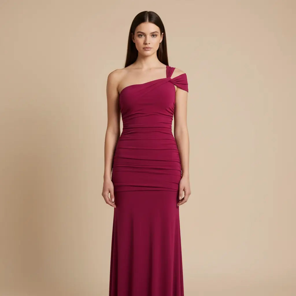 Drahomíra – Elegantní šaty v syté fuchsiové Karolina Prague