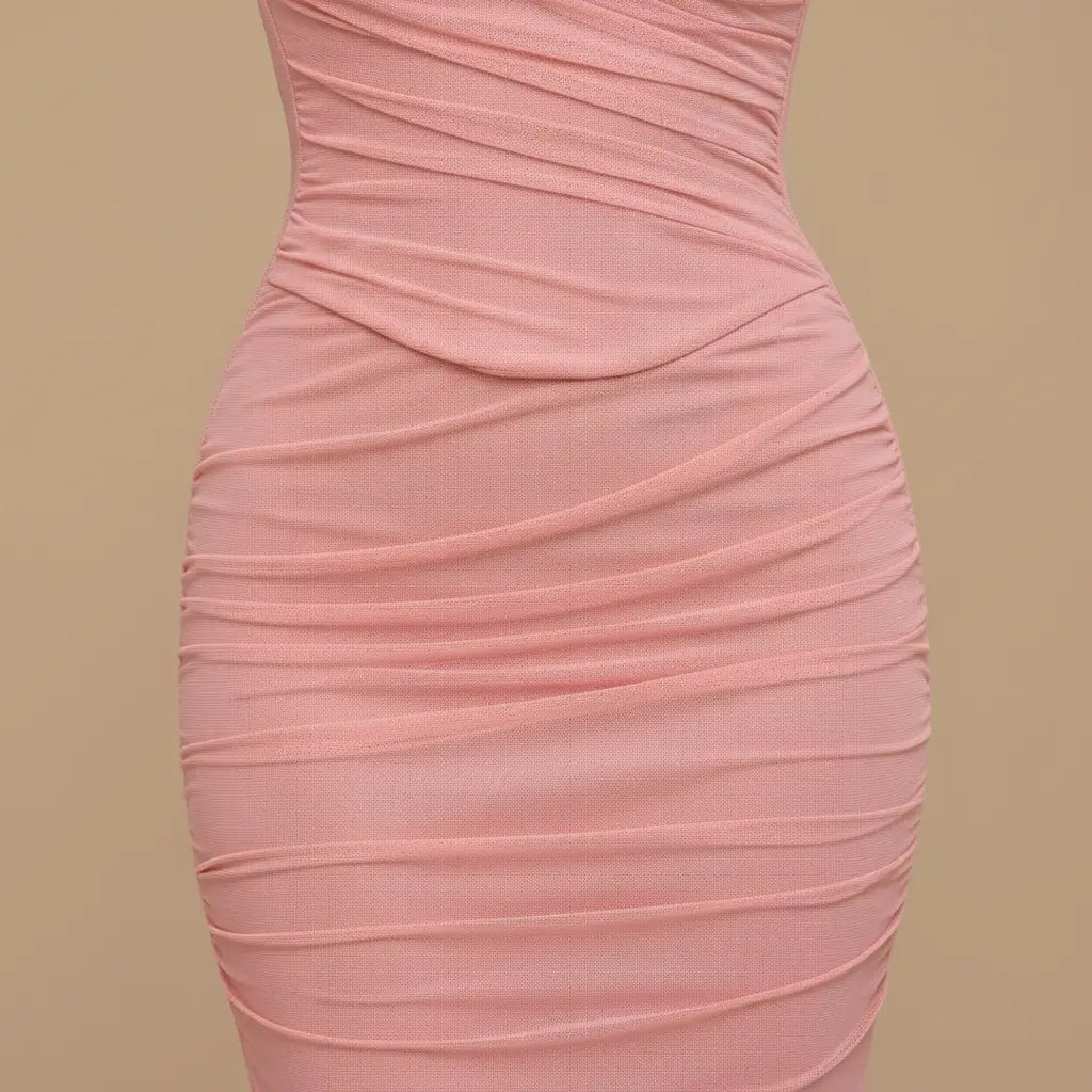 Libuše – Elegantní růžové večerní šaty Karolina Prague