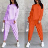 💕Conjunto de sudadera de manga larga con bajo irregular y pantalones para mujer Martina Soler