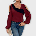 Anica - Bluza s kvadratnim izrezom Karolina Prague