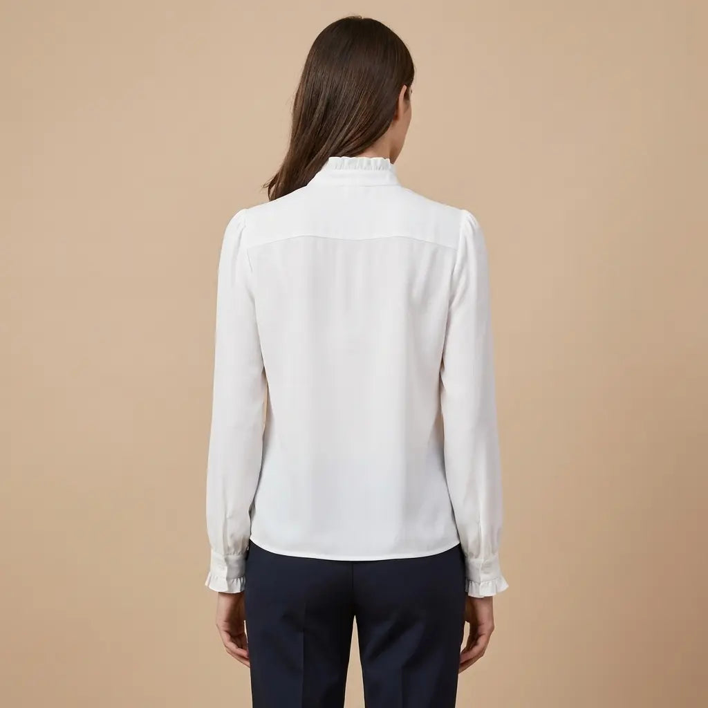Nausika – Elegantní bílá halenka s volánky Karolina Prague