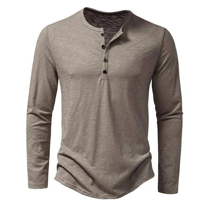 Walt | Langarmshirt mit Knopfleiste Karolina Prague
