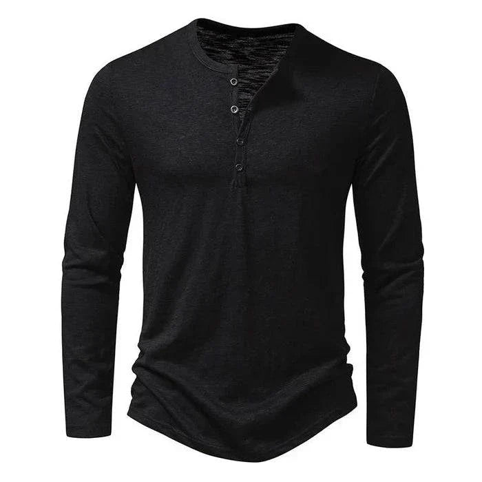 Walt | Langarmshirt mit Knopfleiste Karolina Prague