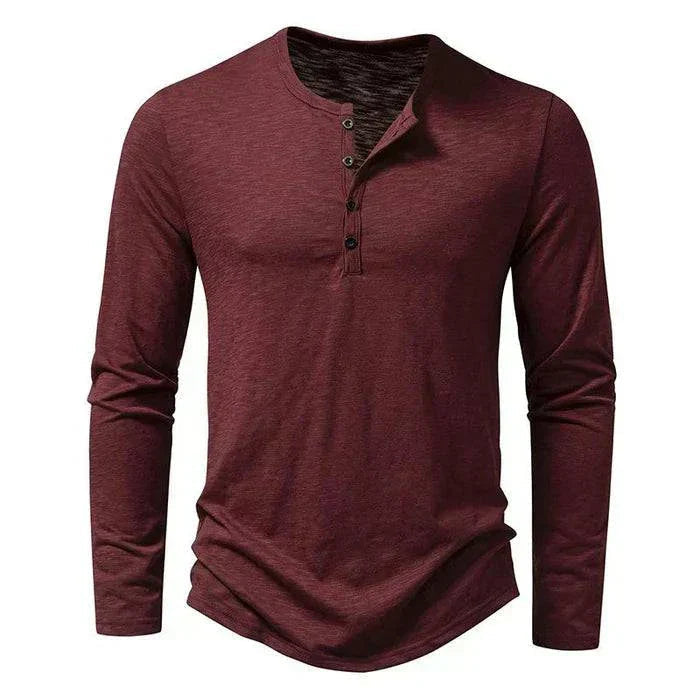 Walt | Langarmshirt mit Knopfleiste Karolina Prague