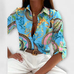 Ljubomira – Sofisticirana Geometrijska Bluza Karolina Prague